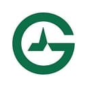Design de Logo Vert en Lettre G avec Sommet Stylisé Logo vert en forme de lettre G encerclant un sommet de montagne stylisé sur fond blanc.